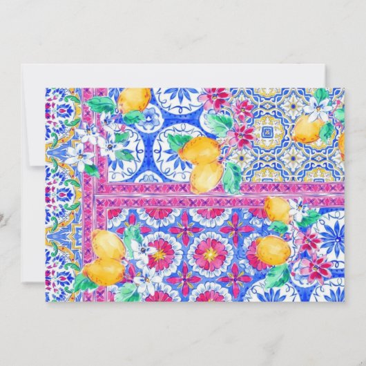 La Dolce Vita Elegant Flat Save the Date Kaart (Achterkant)