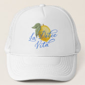 La Dolce Vita Elegant Script Trucker Pet (Voorkant)