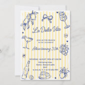 La Dolce Vita (elke leeftijd) Verjaardagsfeest Kaart (Voorkant)