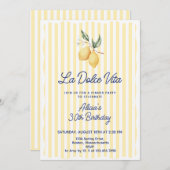 La Dolce Vita (elke leeftijd) Verjaardagsfeest Kaart (Voorkant / Achterkant)