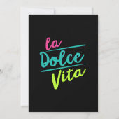 La Dolce Vita Feestdagenkaart (Voorkant)