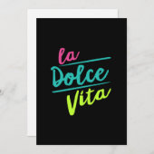 La Dolce Vita Feestdagenkaart (Voorkant / Achterkant)