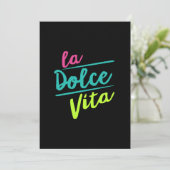 La Dolce Vita Feestdagenkaart (Staand voorkant)