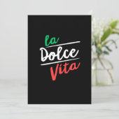 La Dolce Vita Feestdagenkaart (Staand voorkant)