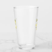 La Dolce Vita geel bruidspaar Naam datum glitter Glas (Rechts)