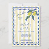 La Dolce Vita geel strepen citroenen vrijgezellenf Kaart (Voorkant)