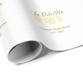 La Dolce Vita gele citroen bruidsdouche pastel bo Cadeaupapier (Rol Hoek)