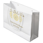 La Dolce Vita gele citroen bruidsdouche pastel bo Groot Cadeauzakje (Voorkant Gekanteld)