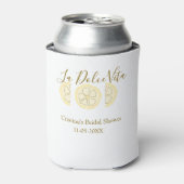 La Dolce Vita gele citroen bruidsfeest pastel bo Blikjeskoeler (Blikje Voorkant)