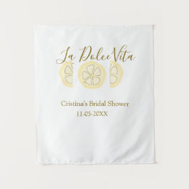 La Dolce Vita gele citroen bruidsfeest pastel bo Wandkleed