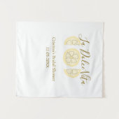 La Dolce Vita gele citroen bruidsfeest pastel bo Wandkleed (Voorkant (horizontaal))