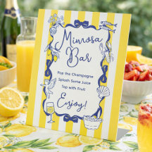 La Dolce Vita Gele Streep Italiaanse Mimosa Bar
