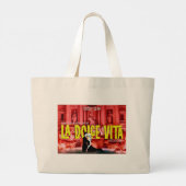 LA DOLCE VITA GROTE TOTE BAG (Achterkant)