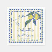 La Dolce Vita Hand getekende strepen vrijgezellenf Servet (Voorkant)