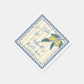 La Dolce Vita Hand getekende strepen vrijgezellenf Servet (Hoek)