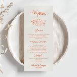 La Dolce Vita Hand getrokken bruiloft Menu<br><div class="desc">La Dolce Vita Hand getrokken bruiloft menu</div>