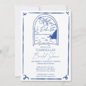 La Dolce Vita handgetekende citroenen vrijgezellen Kaart (Voorkant)