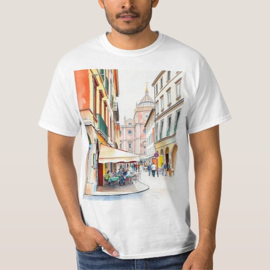 La Dolce Vita in Bologna: Piazza Maggiore T-shirt (Voorkant)