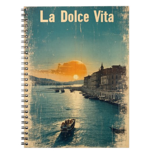 . La Dolce Vita - Inspired by 1960s Posters Notitieboek (Voorkant)