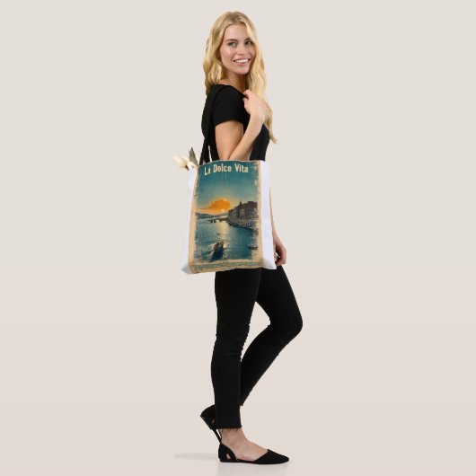 . La Dolce Vita - Inspired by 1960s Posters Tote Bag (Op model)