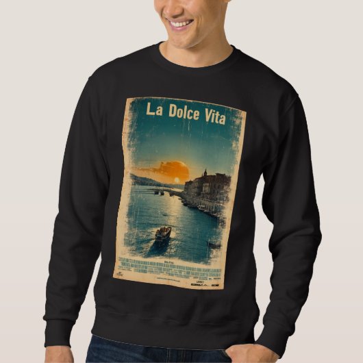 . La Dolce Vita - Inspired by 1960s Posters Trui (Voorkant)