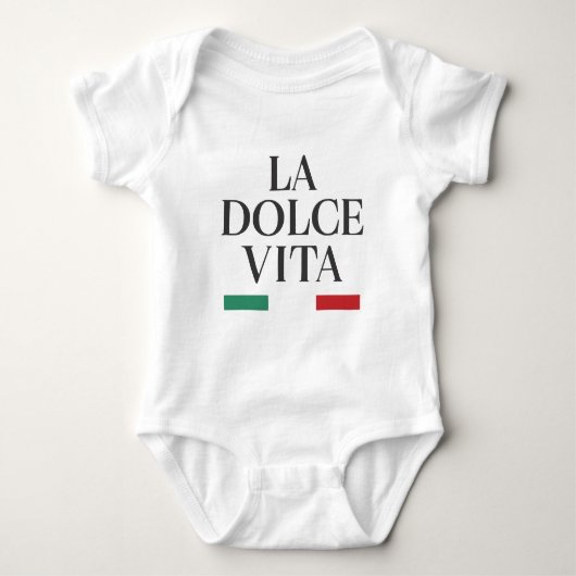 La Dolce Vita Italiaans Baby lichaam Romper (Voorkant)