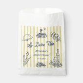 La Dolce Vita Italiaans Bruidsdiner Feest Bedankzakje (Voorkant)