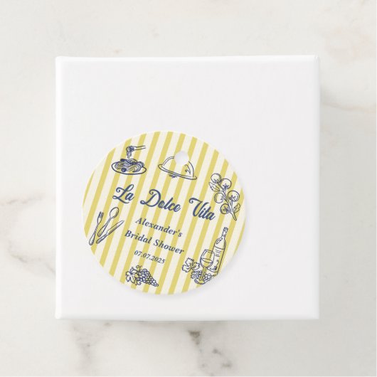 La Dolce Vita Italiaans Bruidsfeest  Bedankjes Labels (In situ)