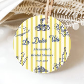 La Dolce Vita Italiaans Bruidsmeisje Feest Bedankjes Labels