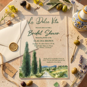 La Dolce Vita Italiaans Bruiloftsfeest Acryl Uitnodigingen