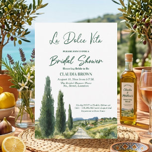 La Dolce Vita Italiaans Bruiloftsfeest Kaart