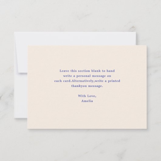 La Dolce Vita Italiaans citroen bruidsdiner Bedankkaart (Achterkant)