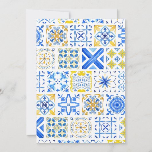 La Dolce Vita Italiaans Citroen elegent Vrijgezell Kaart (Achterkant)