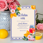 La Dolce Vita Italiaans citroen Vrijgezellenfeest Kaart