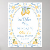 La Dolce Vita Italiaans Citroen Vrijgezellenfeest  Poster (Voorkant)