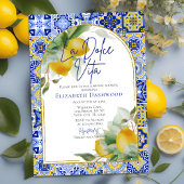 La Dolce Vita Italiaans Citroenen Tegels Vrijgezel Kaart