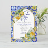 La Dolce Vita Italiaans Citroenen Tegels Vrijgezel Kaart (Staand voorkant)