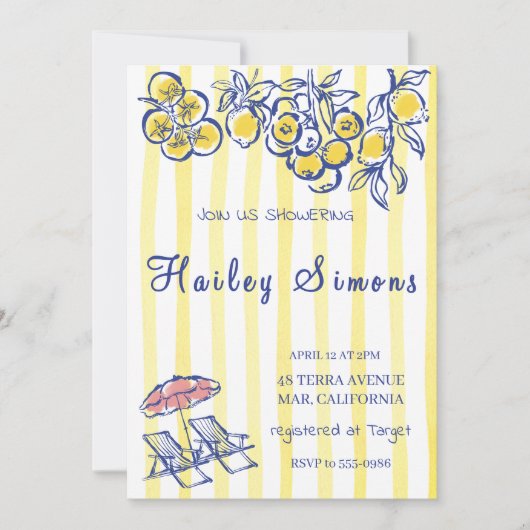 La Dolce Vita Italiaans Citroengeel Kaart (Voorkant)