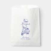 La Dolce Vita Italiaans Citroengeel Vrijgezellenfe Bedankzakje (Voorkant)