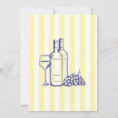 La Dolce Vita Italiaans Citroengeel Vrijgezellenfe Kaart (Achterkant)