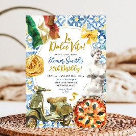 La Dolce Vita Italiaans Diner Thema Volwassen Verj Kaart