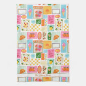 La Dolce Vita Italiaans Frans Kleurrijk Patroon Theedoek (Verticaal)