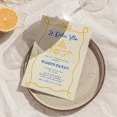 La Dolce Vita Italiaans handgetekend Vrijgezellenf Kaart