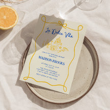 La Dolce Vita Italiaans handgetekend Vrijgezellenf