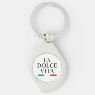 La Dolce Vita Italiaans Metaal Sleutelhanger