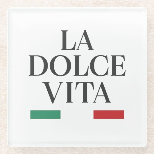 La Dolce Vita Italiaans Onderzetter (Voorkant)