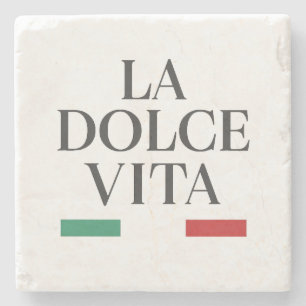 La Dolce Vita Italiaans stenen Onderzetter