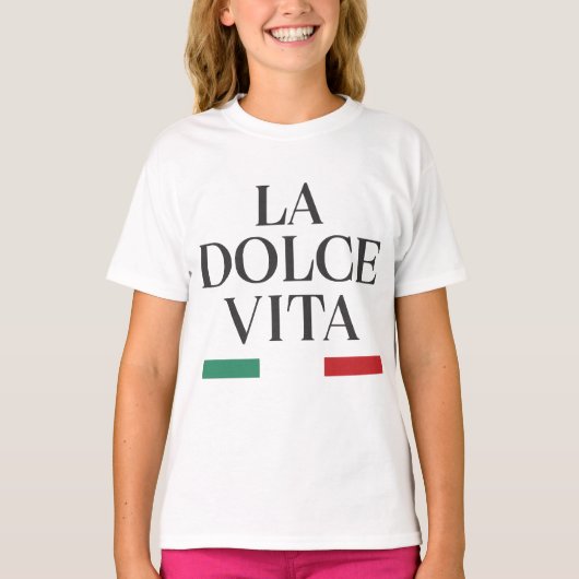 La Dolce Vita Italiaans T-shirt (Voorkant)