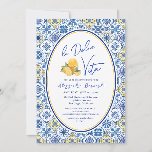 La Dolce Vita Italiaans Vrijgezellenfeest Kaart (Voorkant)