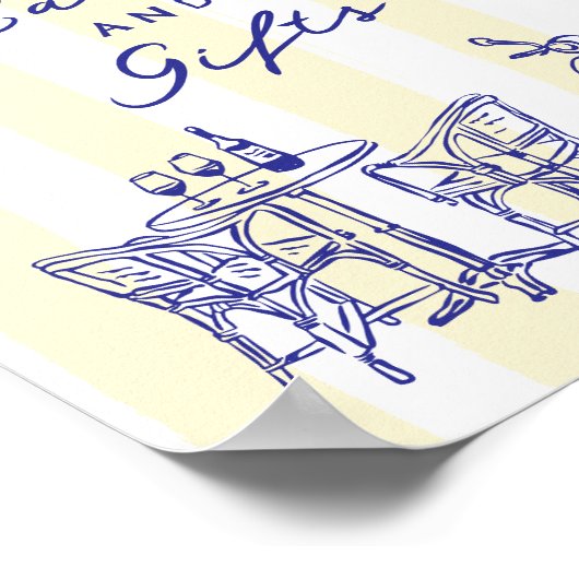 "La Dolce Vita" Italiaans Vrijgezellenfeest Kaarte Poster (Hoek)